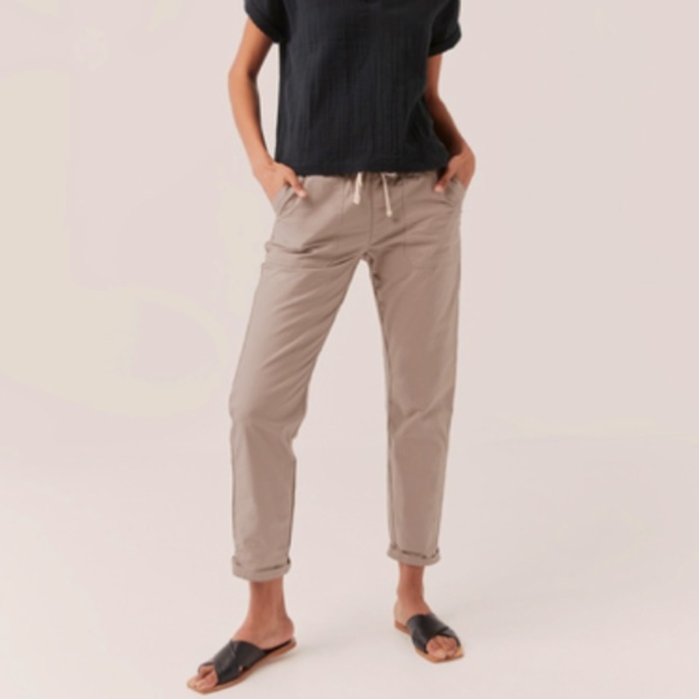 Pact Woven Twill Roll Up Pant